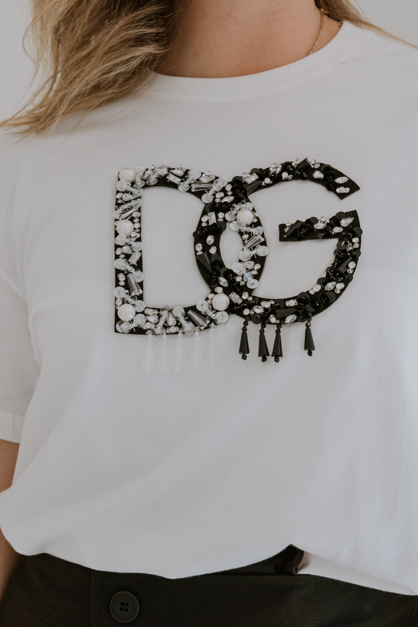 DG T-shirt white / black