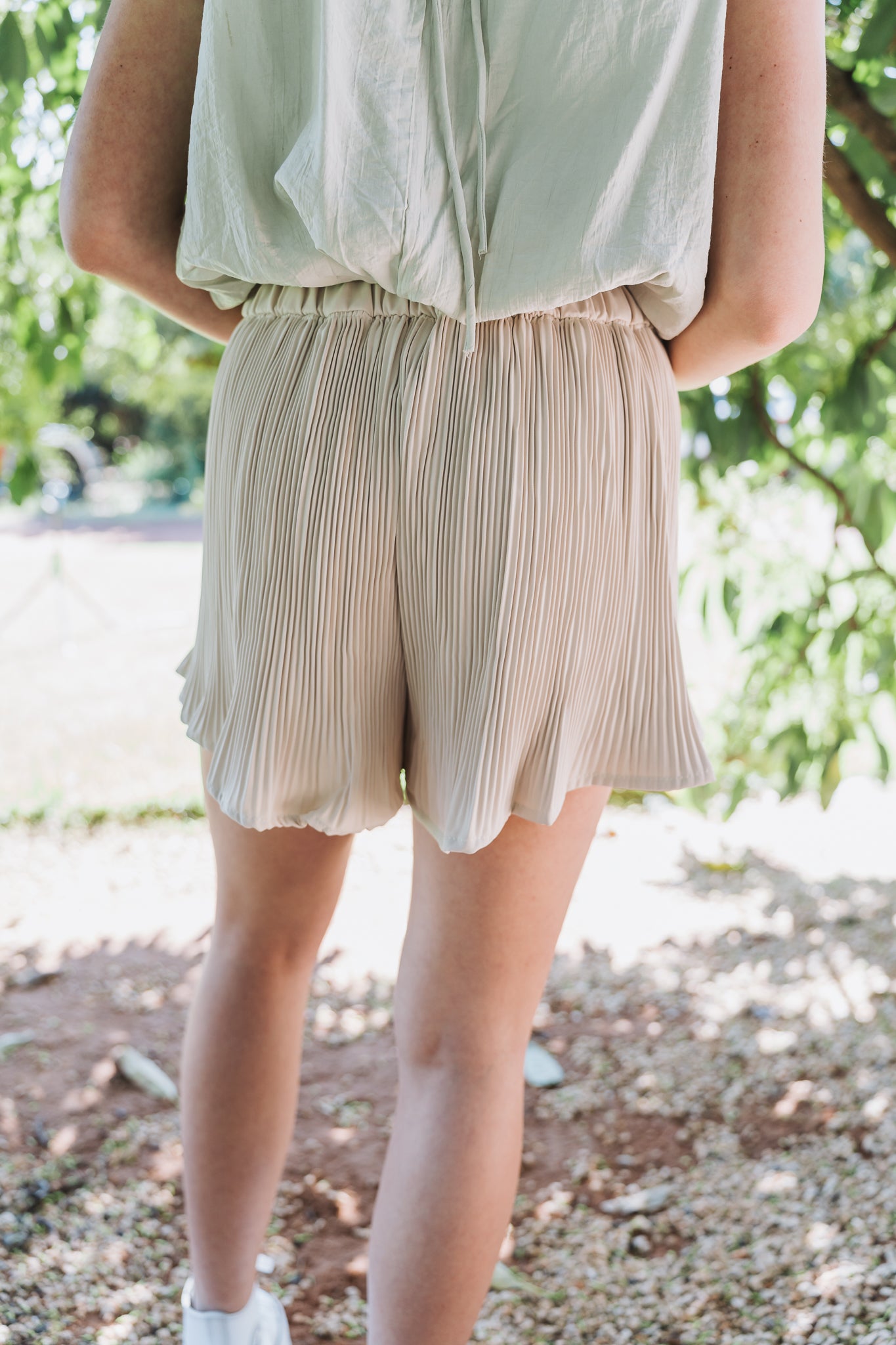 Accordion Pleated Short