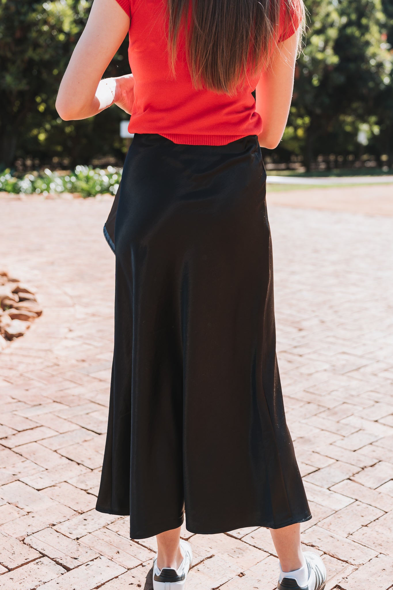 Silk Black Skirt