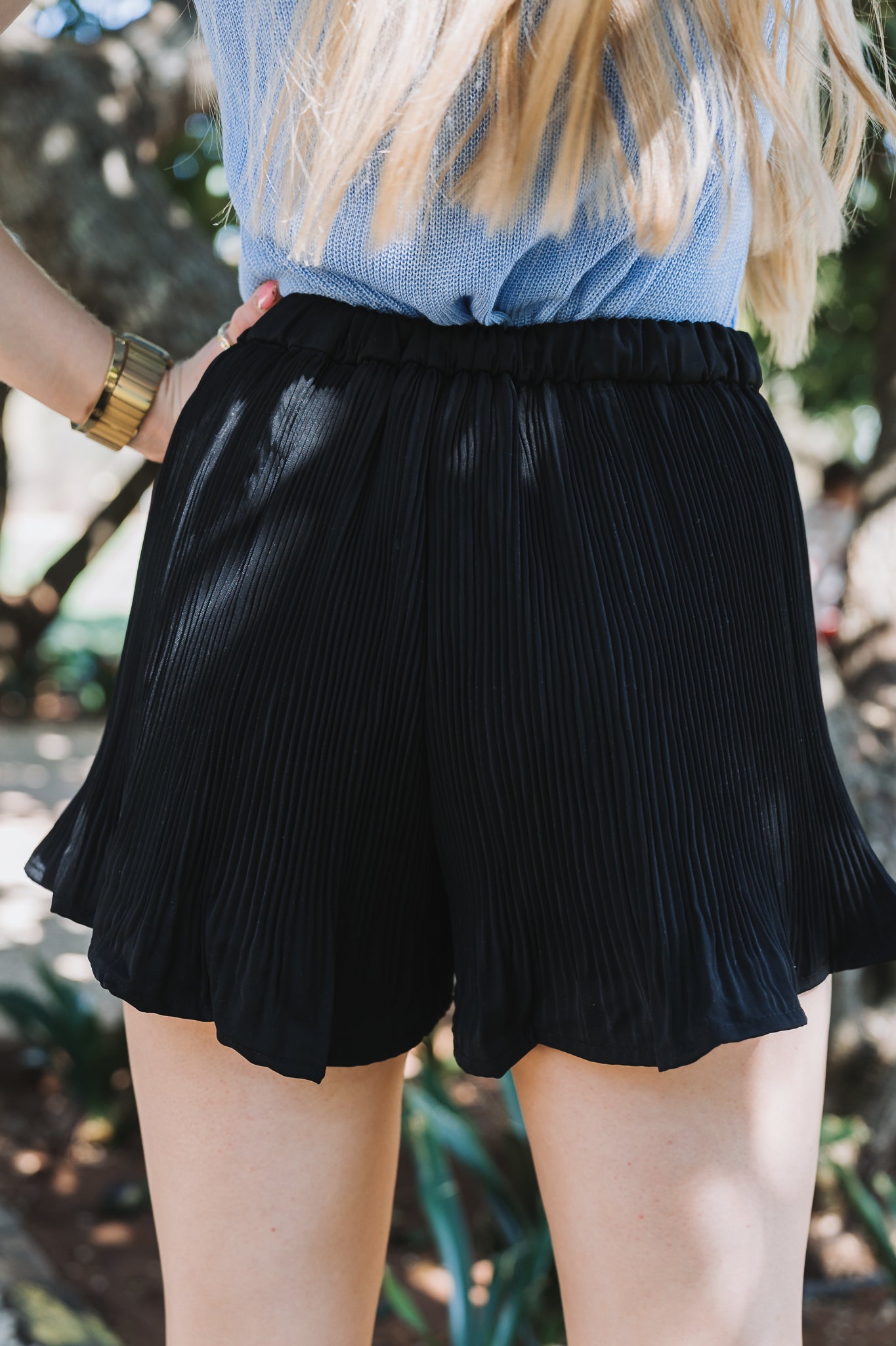 Accordion Pleated Short