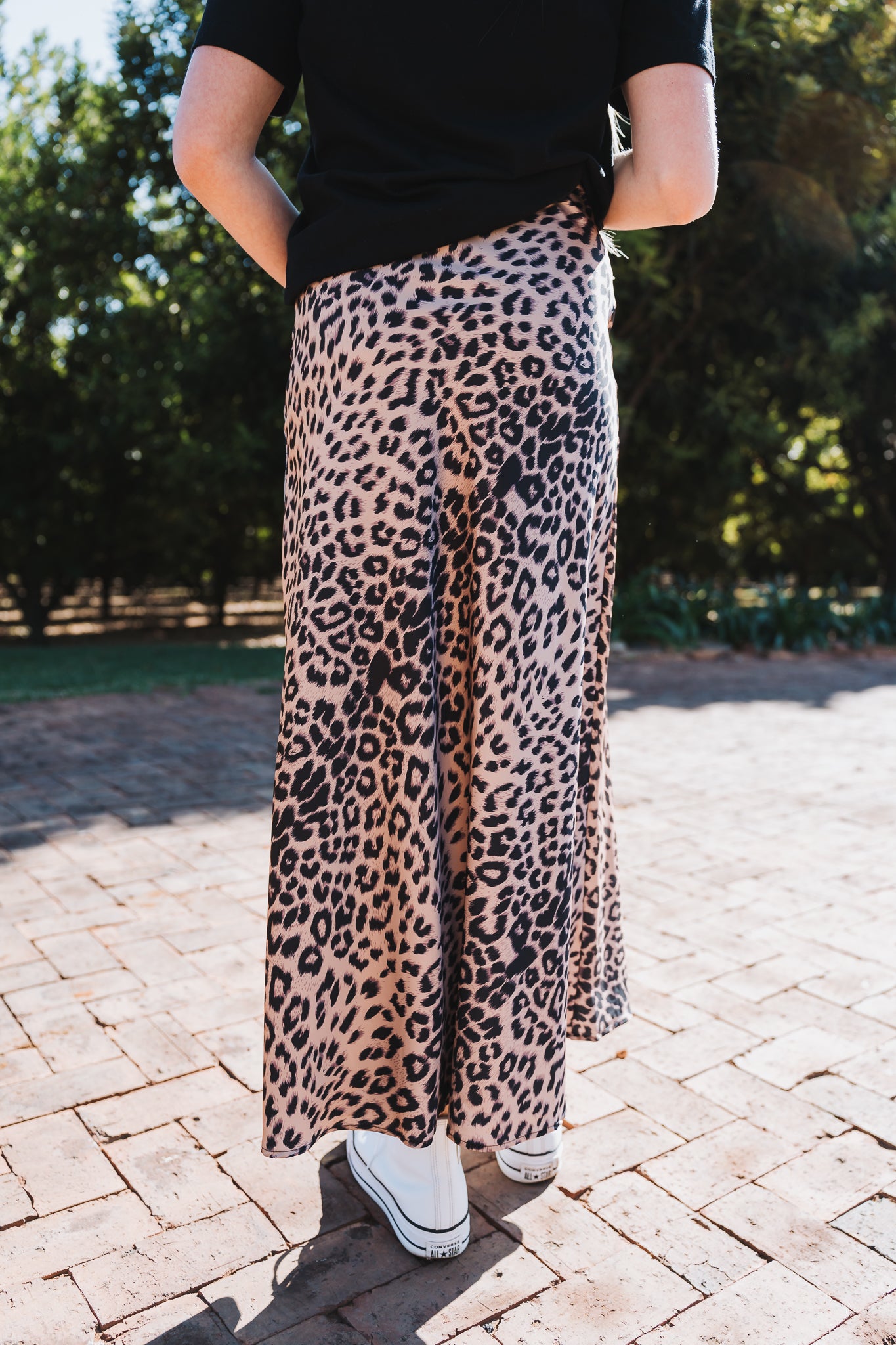 Leopard Skirt Brown