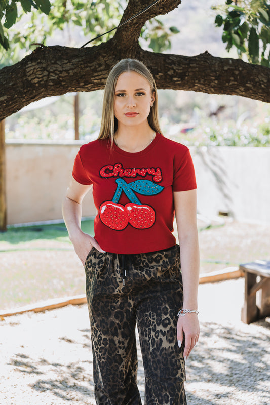 Cherry Tee Red